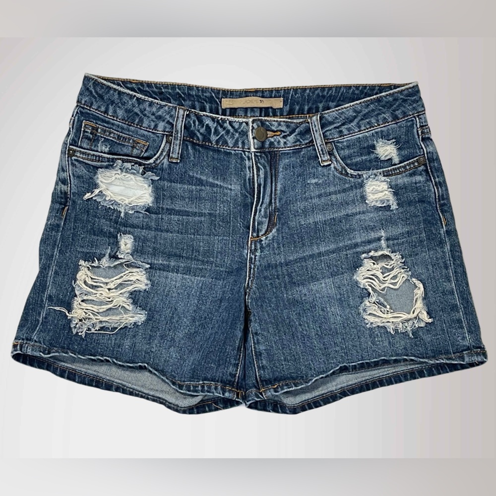 Joe's Jeans Blue Distressed Jean Shorts